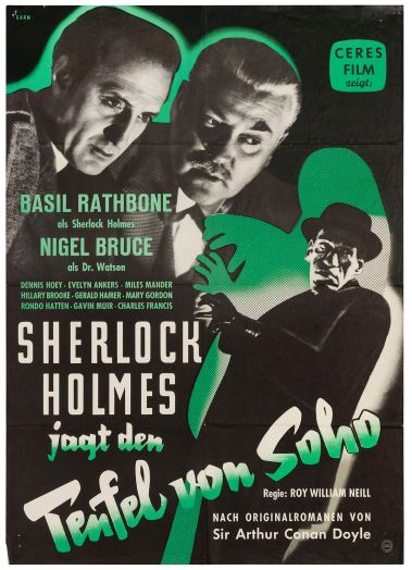 Sherlock Holmes Jagt den Teufel von Soho (Germany) 25 february 1958