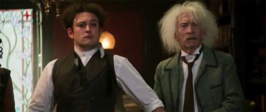 Houdini (Ben Lee) and Albert Einstein (David Shackleton)