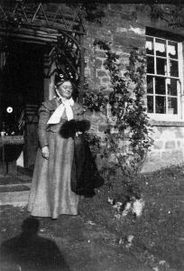 Mary Doyle at Masongill cottage (1910s).