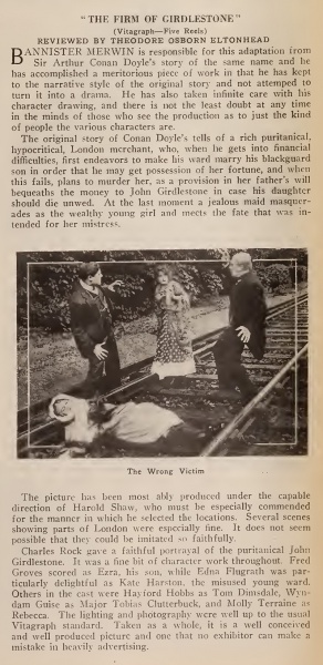 Review in Motion Picture News (14 october 1916, p. 2397)