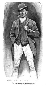 A drunken-looking groom.