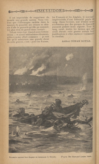La Grande Guerre par les Grands Écrivains (5 february 1917, p. 848) Lettre de Conan Doyle au peuple Russe