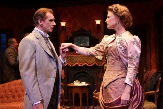 Sherlock Holmes (Peter DeLaurier) and Lily Langtry (Susan McKey)