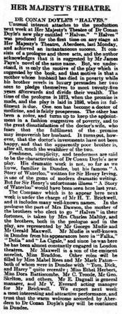 Review in Courier And Advertiser (Dundee) (14 april 1899, p. 4)