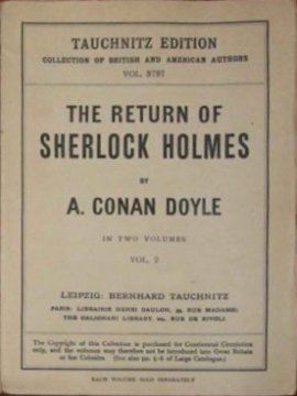 The Return of Sherlock Holmes 2/2 No. 3797 (1905)