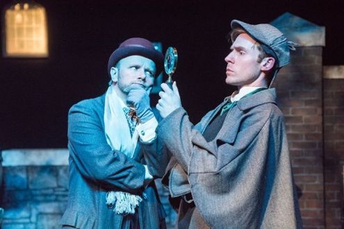 Dr. Watson (Darren Hill) and Sherlock Holmes (Jeff Meyer)