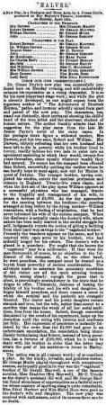 Review in The Era (15 april 1899, p. 14)