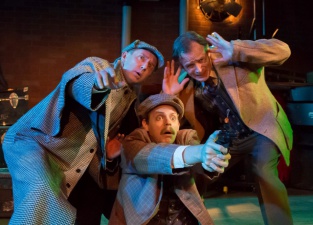 Sherlock Holmes (David Whalen), Sir Henry (Connor McCanlus) and Dr. Watson (James FitzGerald)