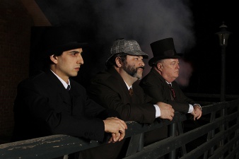 Sherlock (Paul Romero), The Consulting Detective (Chairman Barnes) and Holmes (Richard Large)