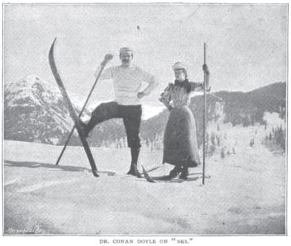 Dr. Conan Doyle on "Ski" (1894).