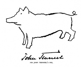 Sir John Tenniel's pig.