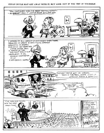 Conan Doyle may get away with it, but look out if you try it yourself (The Sunday Oregonian, 7 may 1922)