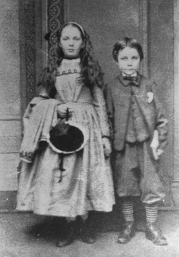 Arthur (aged 6) and his sister Annette (aged 9).