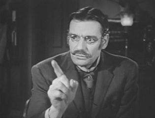 Eugene Deckers as Prof. A. Fishblade in episode The Case of the Neurotic Detective (1955)