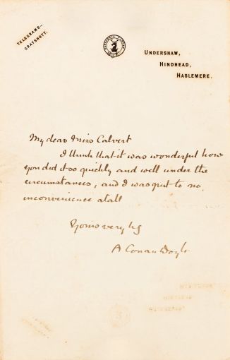 Letter to Maud Calvert (undated)