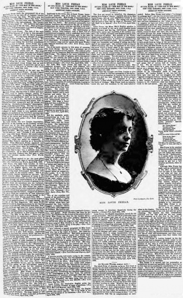 Review in The Era (27 may 1899, p. 9)