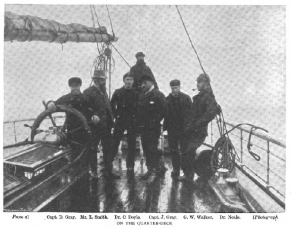 Arthur Conan Doyle on the deck of the Eira (12 july 1880). Another view.