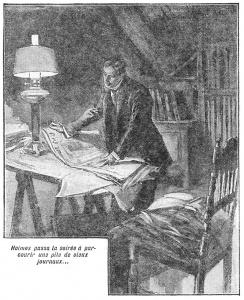 Holmes spent the evening in rummaging among the files of the old daily papers...