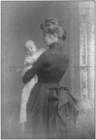 Louisa holding Mary (miniature by JP).