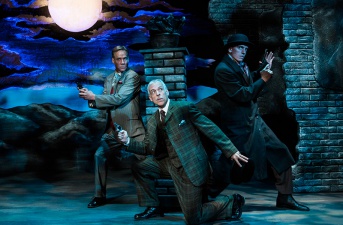Sherlock Holmes (Stephen Sparks), Dr. Watson (Jamie Williams) and Adrian Shepherd