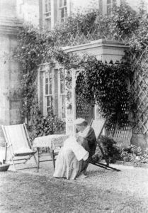 Mary Doyle at Masongill house (1910s).
