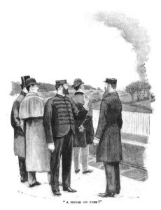 A house on fire?