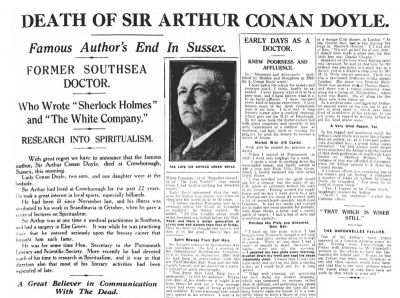 Obituaries - The Arthur Conan Doyle Encyclopedia