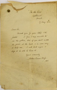 Letter about a goblin photo (27 august 1924)