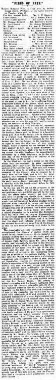 Review and cast (The Era, 19 june 1909, p. 15)