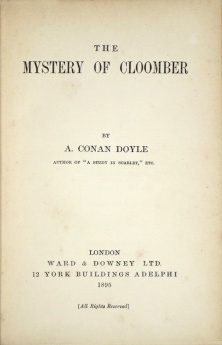 The Mystery of Cloomber title page (1895)