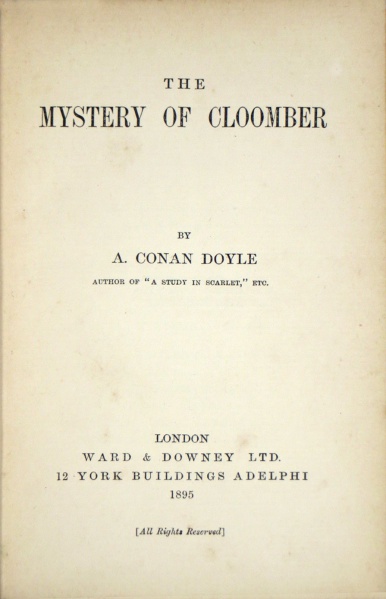 File:Ward-downey-1895-the-mystery-of-cloomber-titlepage.jpg