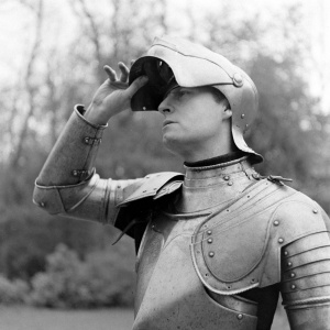 Adrian in armour (march 1948).