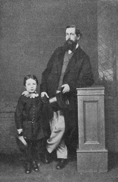 Arthur (aged 6) and his father Charles Altamont Doyle