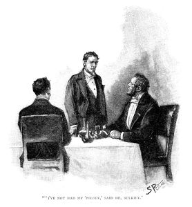'I've not had my 'pology,' said he, sulkily.