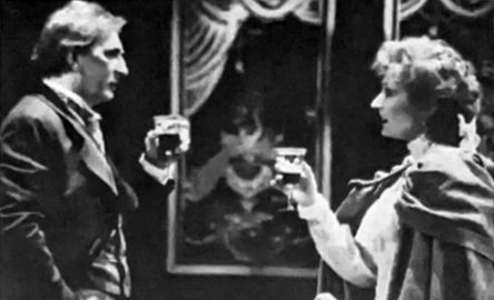 Sherlock Holmes (Frank Langella) and Liza (Melinda Mullins)