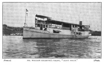 Mr. William Gillette's yacht, "Aunt Polly." From a Photo.