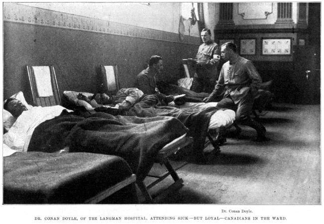 Arthur Conan Doyle in his ward of the Langman's Hospital, Bloemfontein.