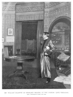 Mr. William Gillette as Sherlock Holmes, at the Lyceum: Love Thoughts (The Sketch, 11 september 1901, p. 319)