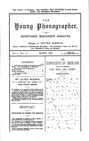 The Young Phonographer (march 1894, p. 1)