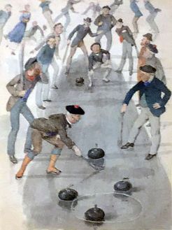 Curling game. Held by City Art Centre, Edinburgh.
