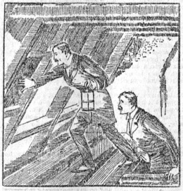 Holmes inspecting the room above Sholto's office (31 may 1890)
