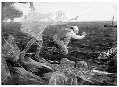 "The pirates made a mad dash down the rough, rocky hill-side"
