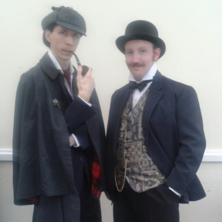 Sherlock Holmes (Ben Bater) & Dr. Watson (Philip Mason)