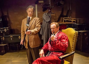 Dr. Watson (James FitzGerald) and Sherlock Holmes (David Whalen)