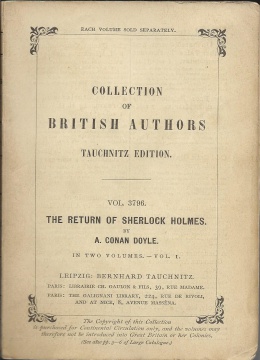 The Return of Sherlock Holmes 1/2 No. 3796 (1905)