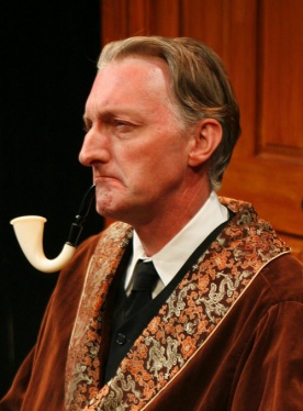 Jeffrey T. Heyer imitating John Barrymore as Sherlock Holmes.