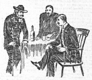 Holmes in disguise with Athelney Jones and Watson (14 june 1890)