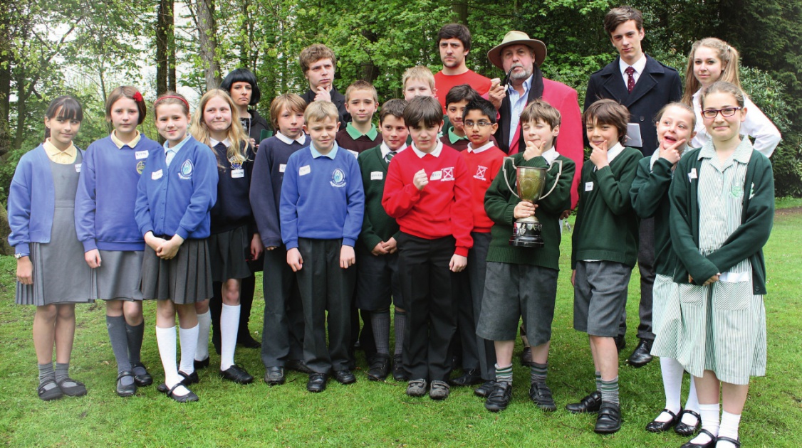 Students and teachers of St. Mary School (Stonyhurst College) playing in Elementary, my dear Watson.