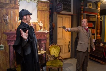 Sherlock Holmes (Brad Loffswold) and Dr. Watson (Joe Svec)