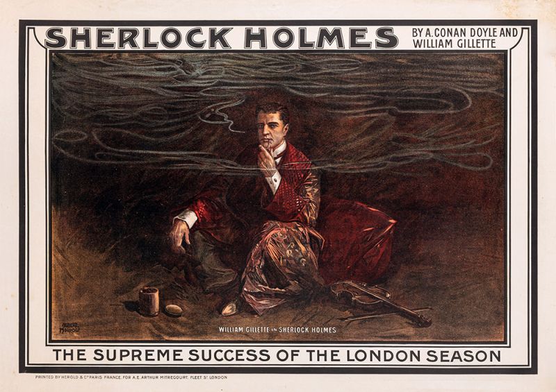 File:1902-publicity-poster-sherlock-holmes-william-gillette-by-albert-morrow.jpg